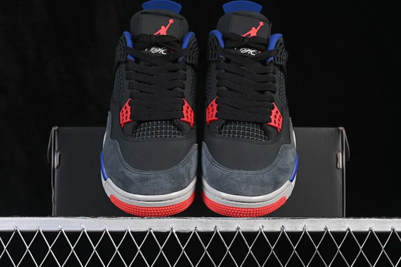 All categories Air Jordan Jordan series basketball shoes Air Jordan 4 X version Air Jordan 4 Retro "Lase" AJ4 Joe 4 black gray blue color FV5029-003